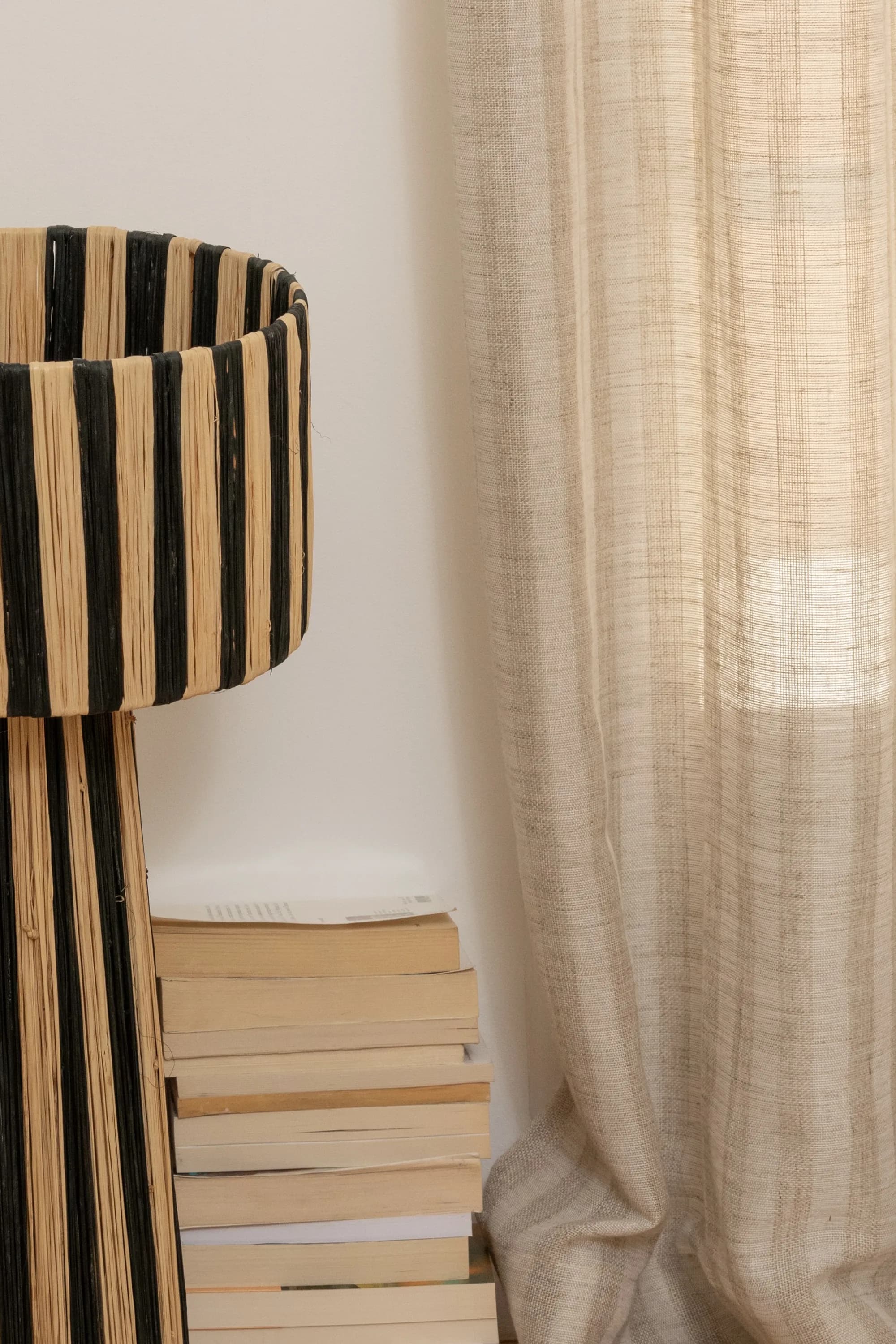 Rideau Rayures Lin — Sur Mesure