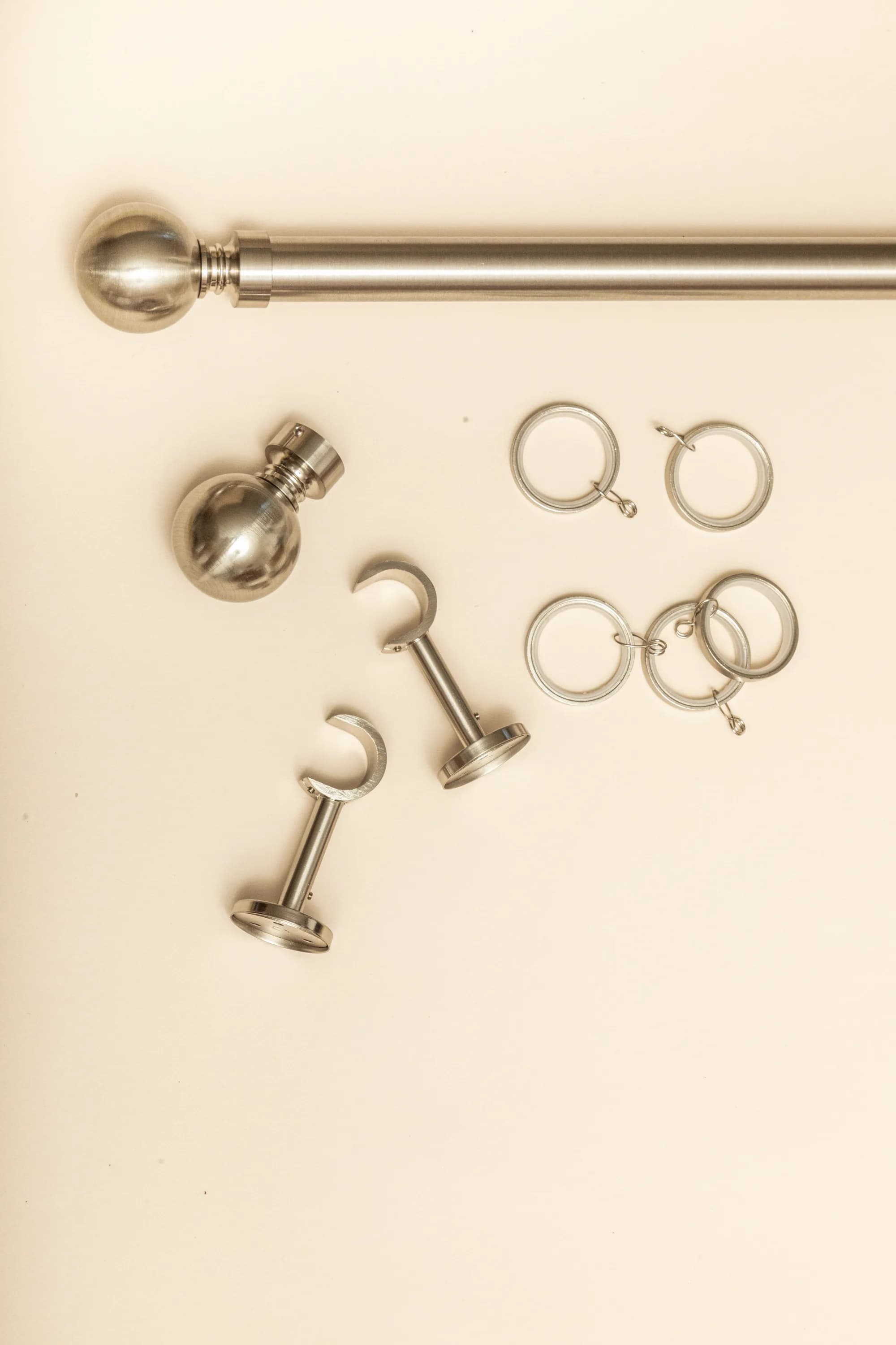 Tringle à rideaux sur mesure — Embout rond