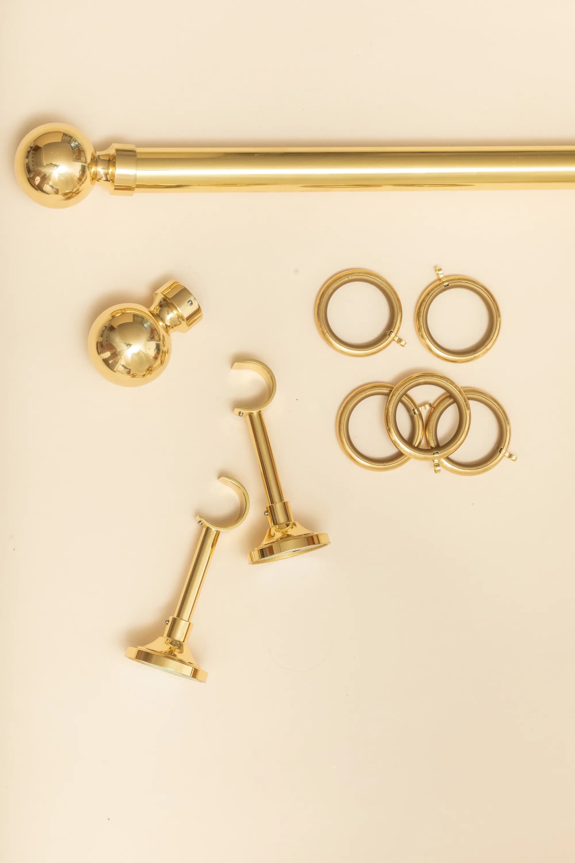 Tringle à rideaux sur mesure — Embout rond