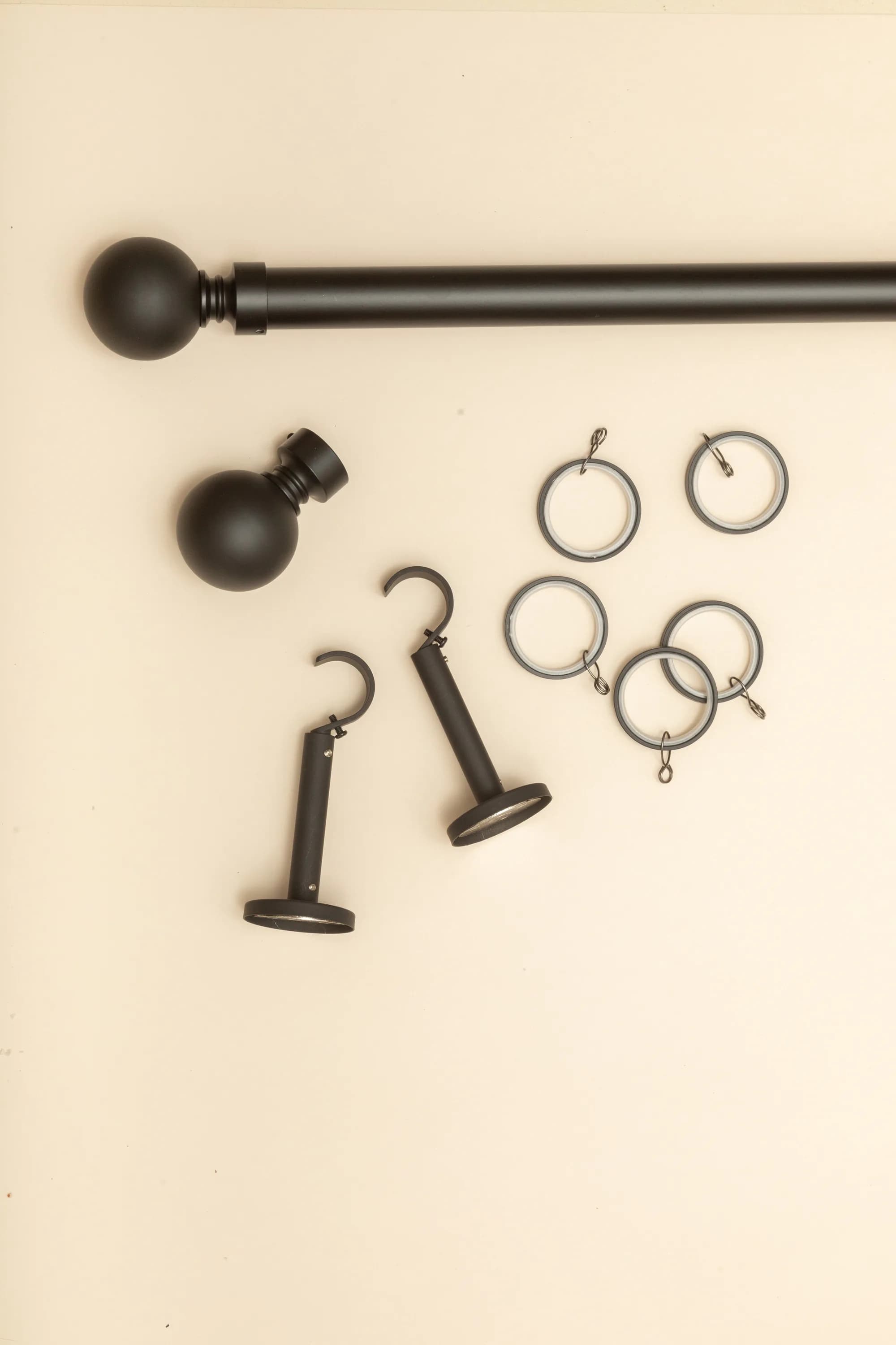 Tringle à rideaux sur mesure — Embout rond